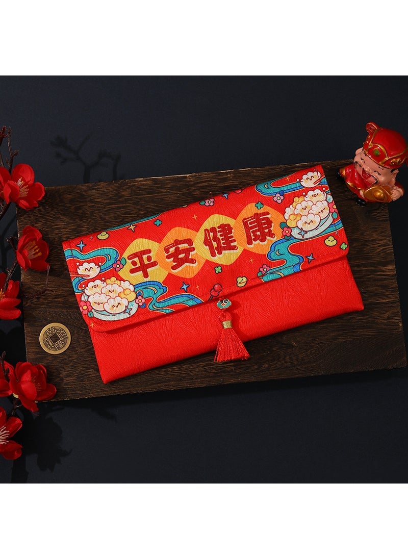 Generic Creative Luxury Cartoon Fabric Red Envelope for Lunar New Year Safe and Healthy  - Image 1