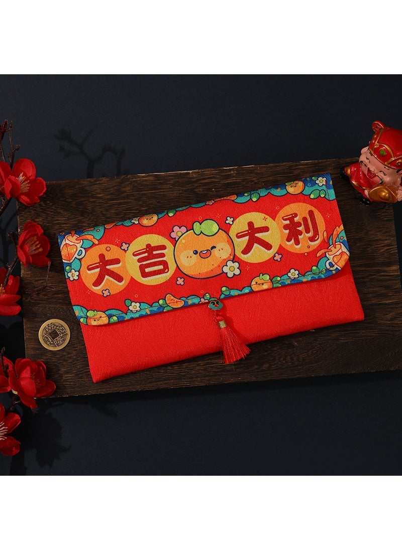 Generic Creative Luxury Cartoon Fabric Red Envelope for Lunar New Year Safe and Healthy  - Image 2