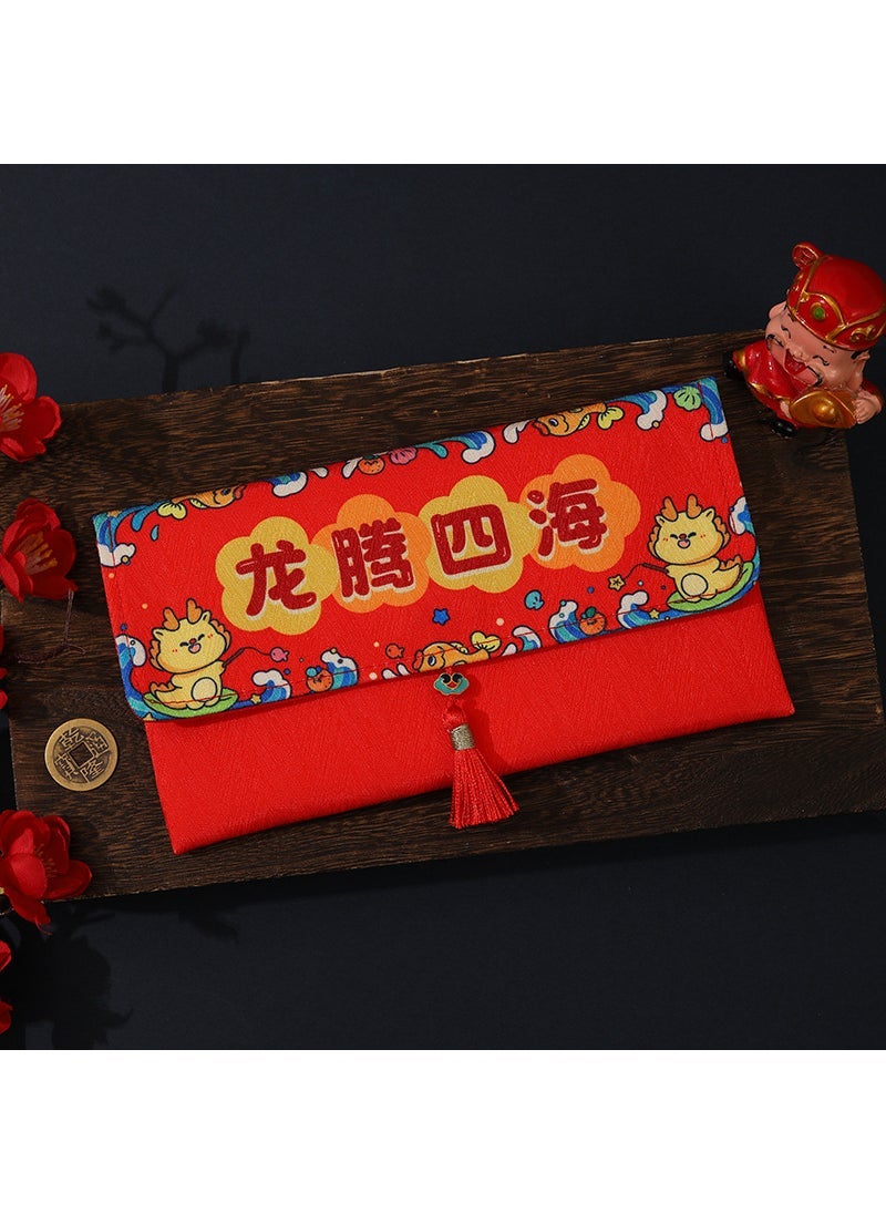 Generic Creative Luxury Cartoon Fabric Red Envelope for Lunar New Year Safe and Healthy  - Image 4