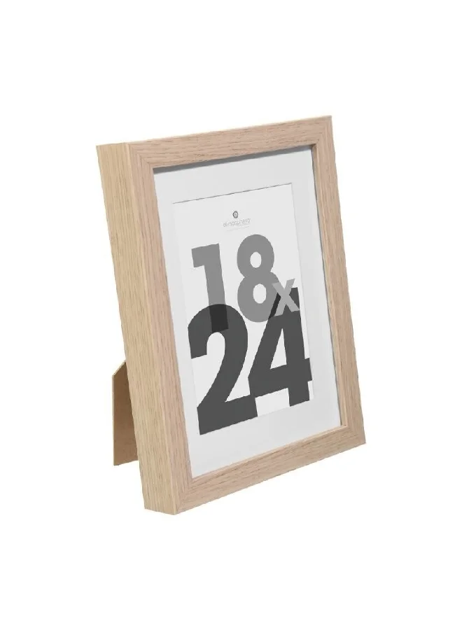 atmosphera Eva Wall Mounted Decorative Easy-Hanging Photo Frame Natural 18 x 24 cm 121156C