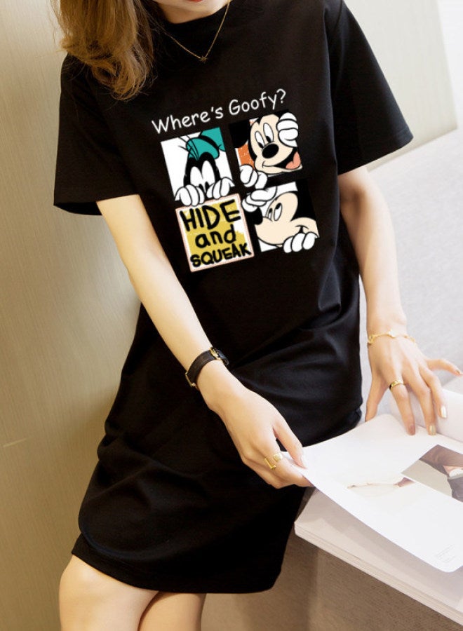 Yailla Summer Loose Tshirt Dress