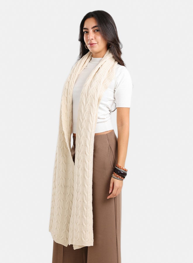 Carina Braided Pattern Scarf - Image 3