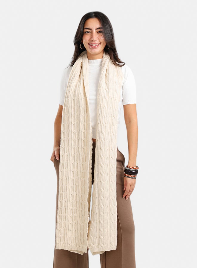 Carina Braided Pattern Scarf - Image 1