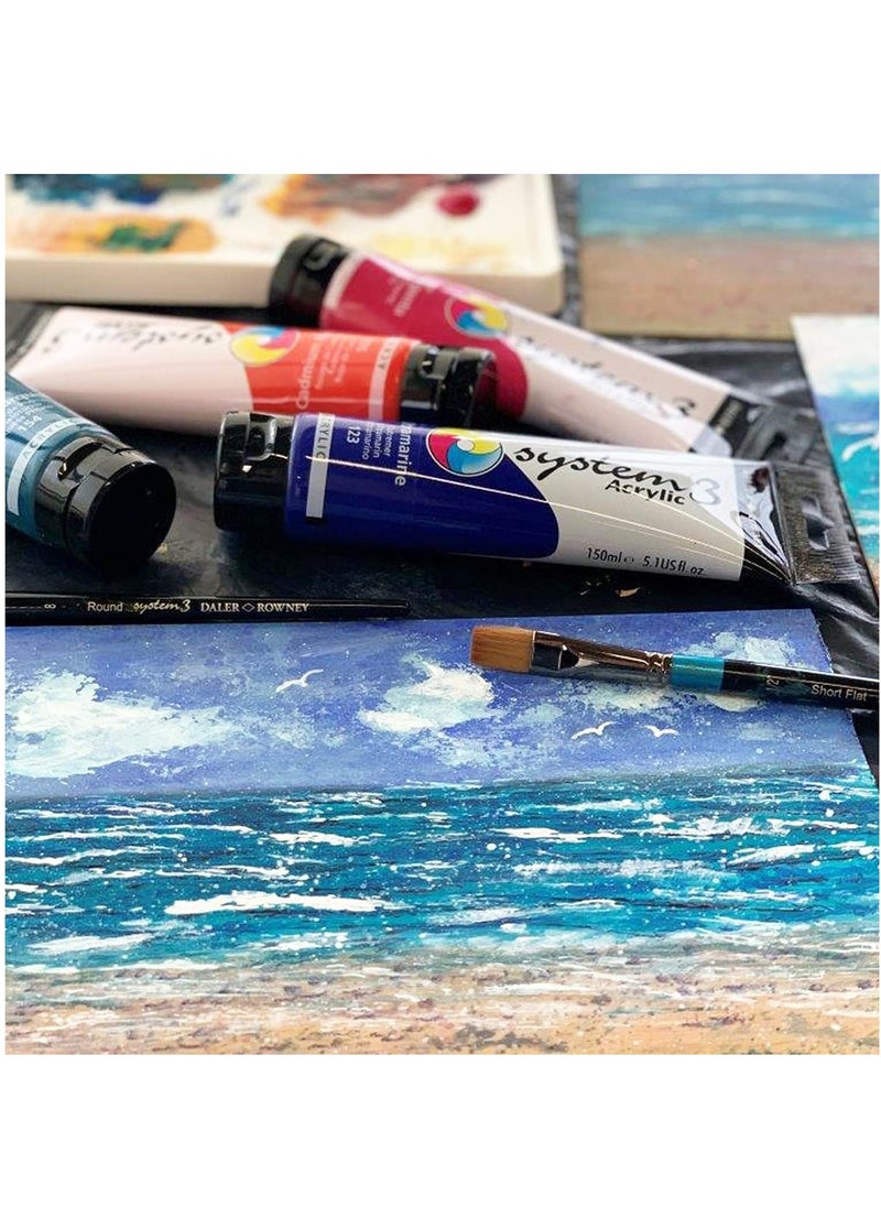 Daler Rowney System3 Acrylic Paint Tube 59ml Silver  - Image 5