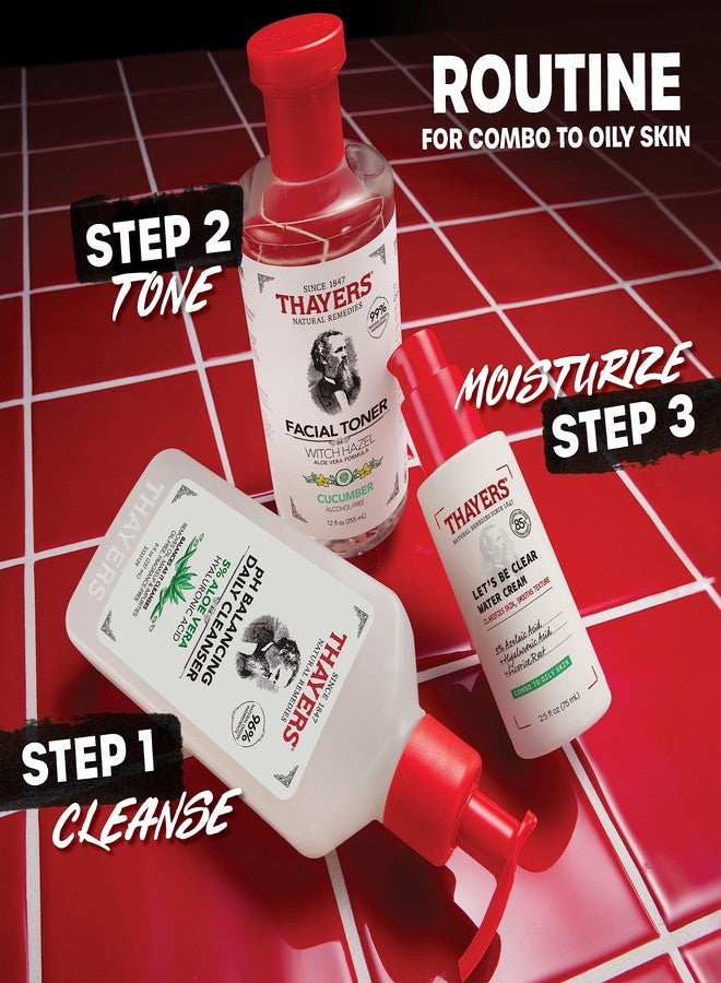 THAYERS Let's Be Clear Water Face Cream, Moisturizer with Azelaic Acid and Hyaluronic Acid, Skin Care for Combination to Oily Skin, 2.5 Oz - Image 5