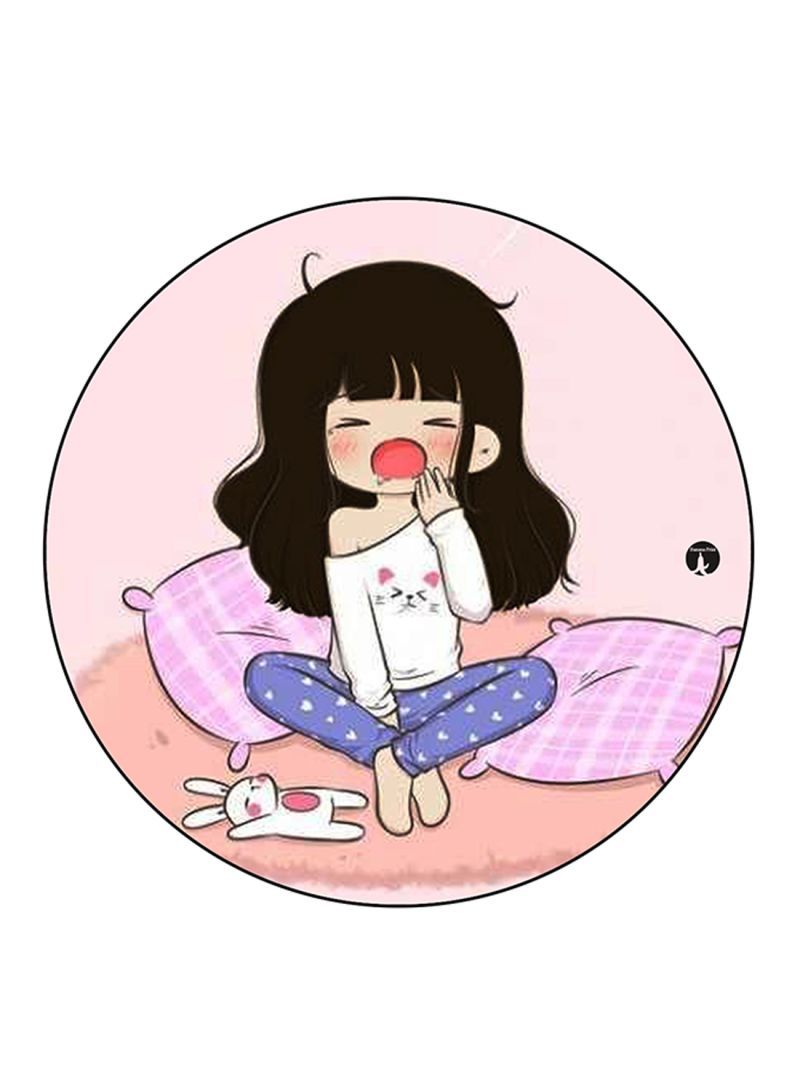 RKN A Girl Printed Mouse Pad Multicolour