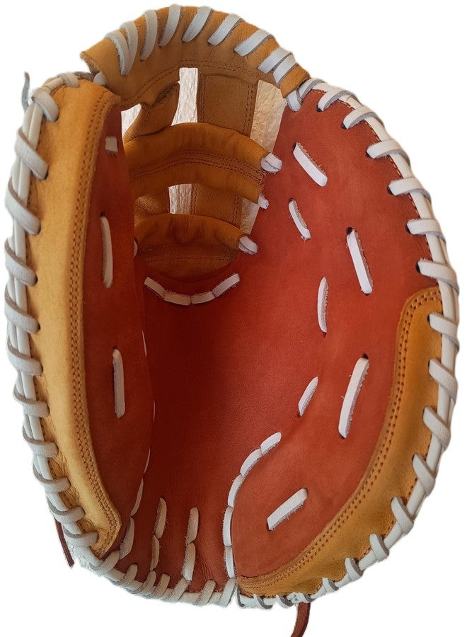 GDON Softball and Basebal Catcher Leather Left Hand Glove Mitts (T-Web) - Image 1