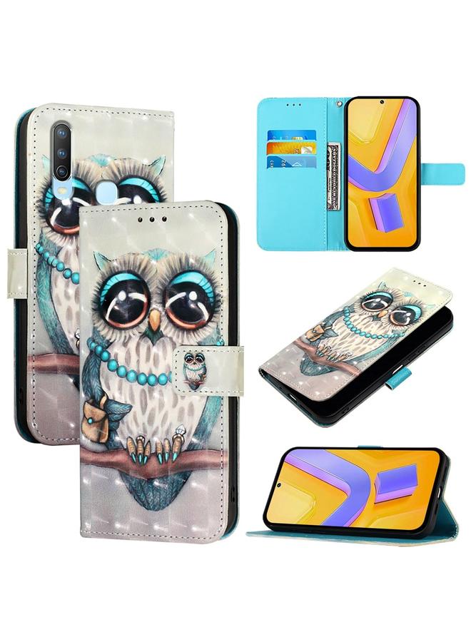 erorex Case For vivo Y17 / Y15 / Y12 / Y11 3D Painting Horizontal Flip Leather Phone Case - Image 1