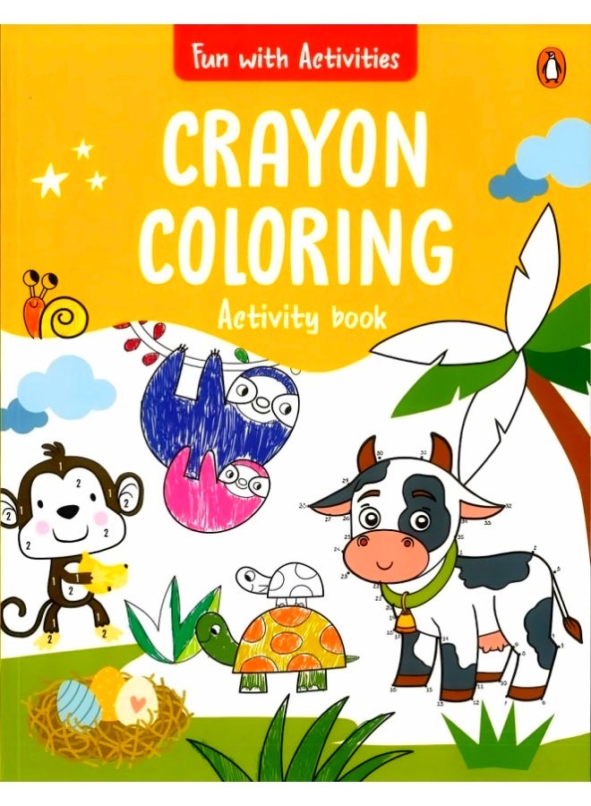Fun With Activities: Crayon Colouring Activity Book  - Image 1