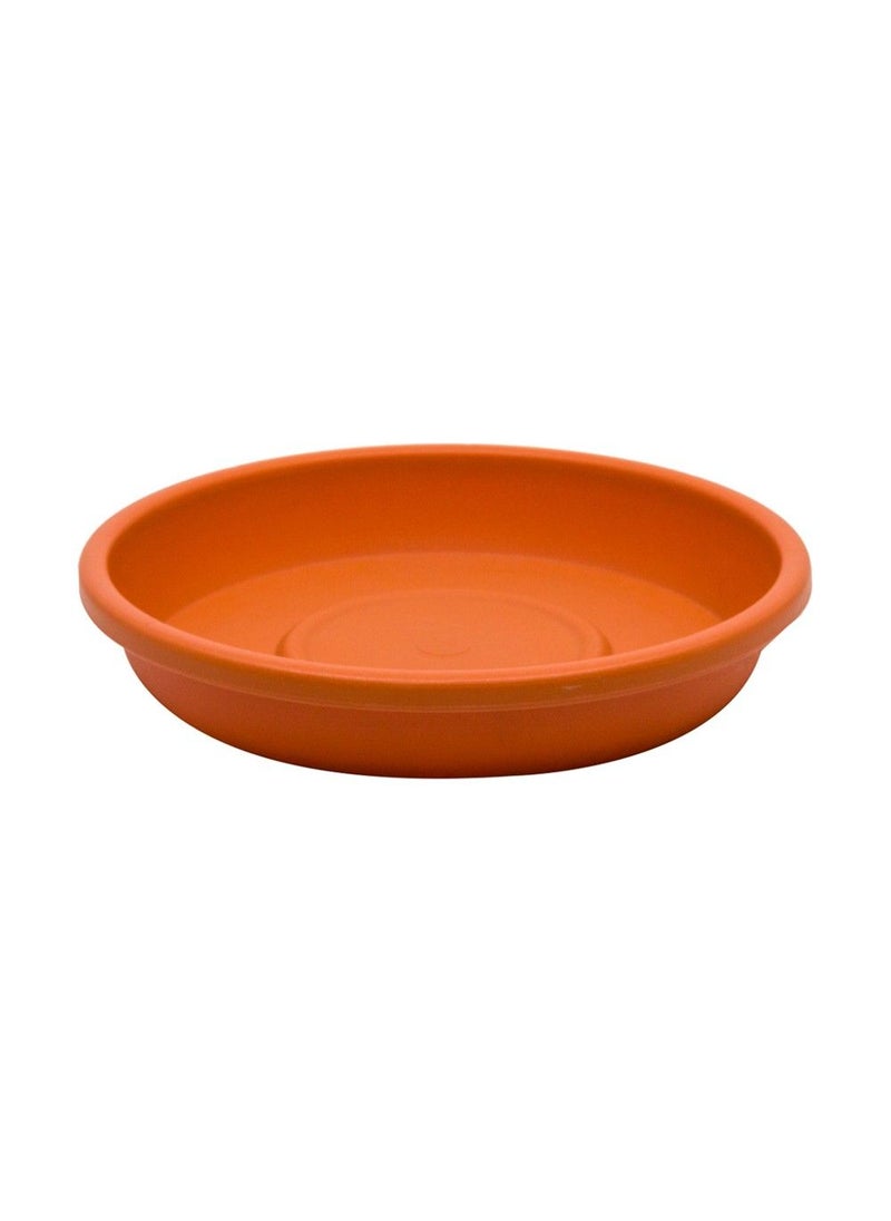Cosmoplast - Cosmoplast Round Flower Pot Tray 8 Inch Terracotta - Image 1