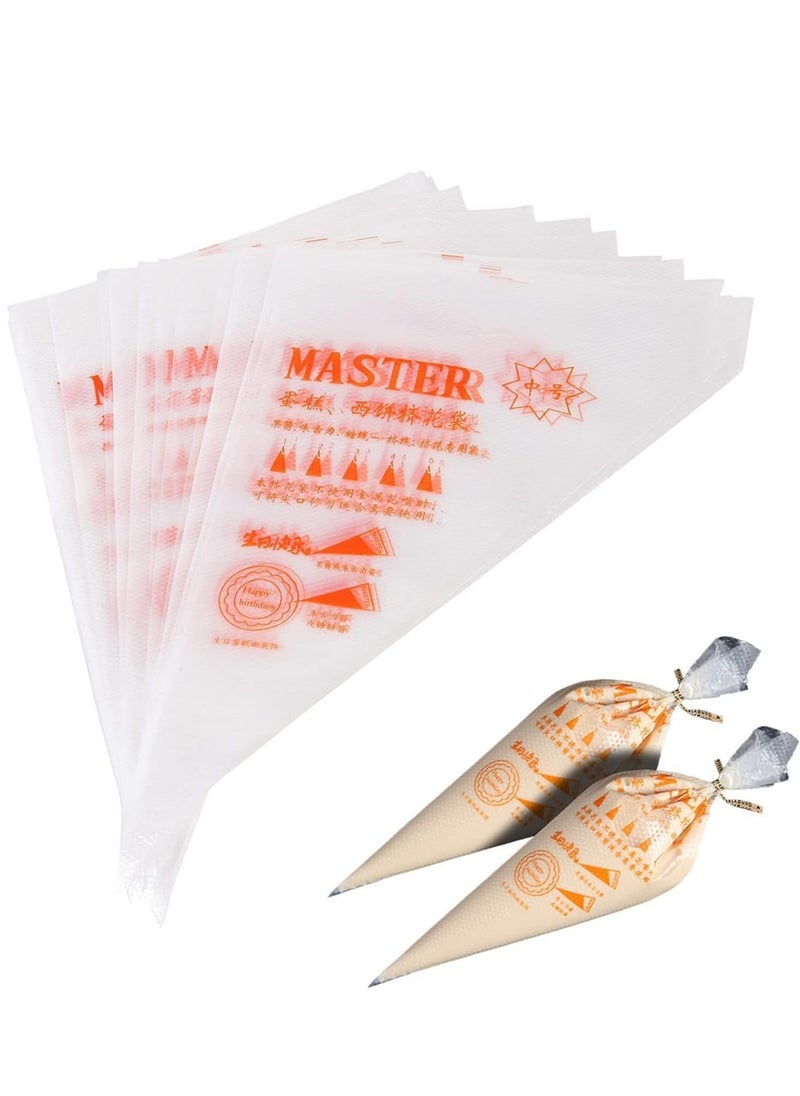 Generic 100 Pieces Plastic Pastry Bags Disposable Icing Piping Bags For Cake Cookie Desserts Icing Cupcakes Decoration  - Image 1