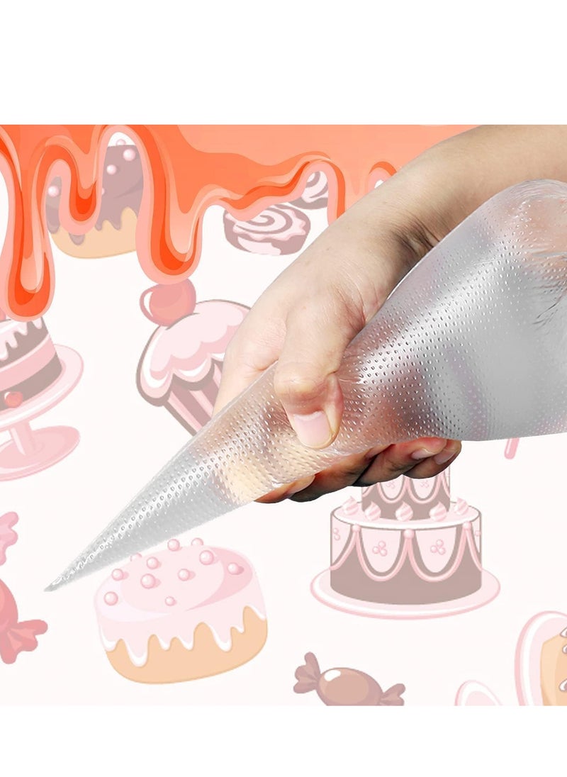 Generic 100 Pieces Plastic Pastry Bags Disposable Icing Piping Bags For Cake Cookie Desserts Icing Cupcakes Decoration  - Image 2