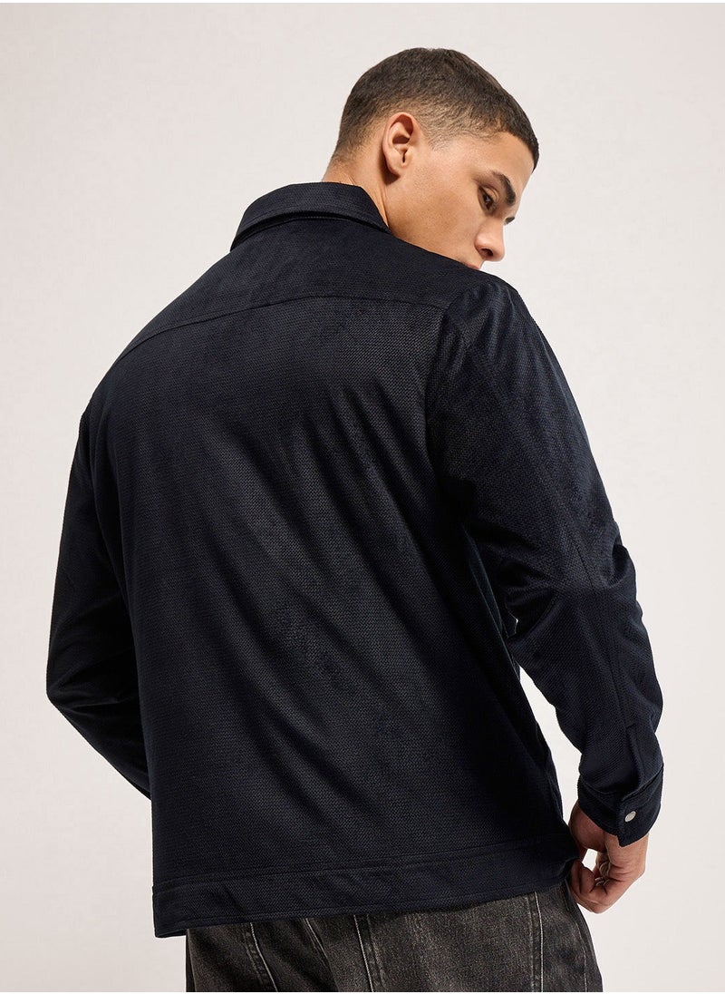THE BEAR HOUSE Men's Lightweight Polyester Jacket with Multiple Pockets | Waterproof, Windproof, and Breathable | Casual and Outdoor Jacket for Hiking, Travel, and Everyday Wear |S to XXL|Black  - Image 4