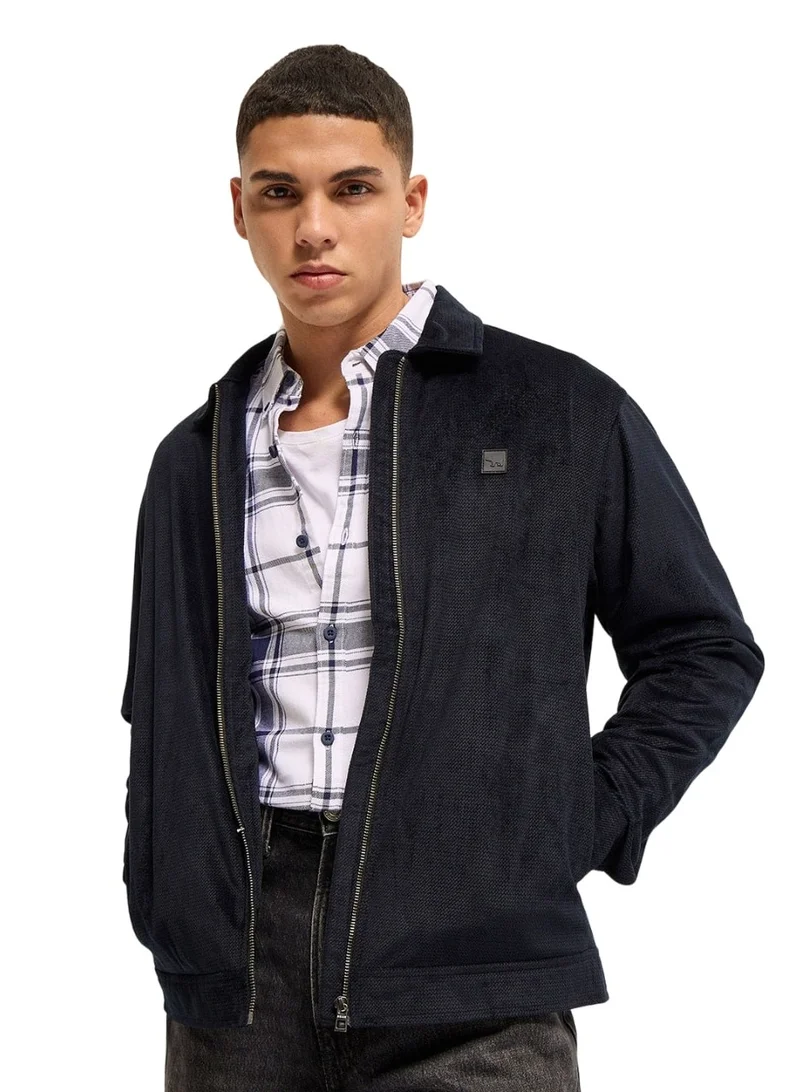 THE BEAR HOUSE Men's Lightweight Polyester Jacket with Multiple Pockets | Waterproof, Windproof, and Breathable | Casual and Outdoor Jacket for Hiking, Travel, and Everyday Wear |S to XXL|Black