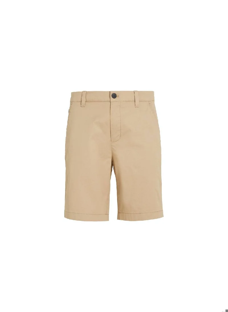 Calvin Klein Jeans Men's Slim Stretch Twill Chino Shorts -  cotton stretch twill, Beige