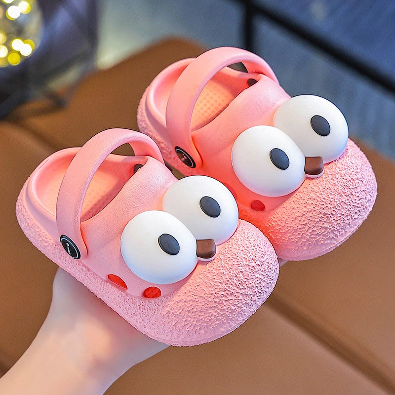 Babys Hole Shoes 1-year-old 3-year-old Indoor Waterproof Anti-collision Baotou Childrens Slippers Summer Boys and Girls Infants Hole Shoes Brown - Image 4