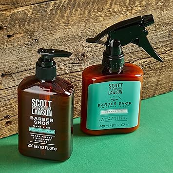 Paladone Scott and Lawson Barbershop Body Fuel Hair and Body Wash Duo and Body Lotion 240ml Paladone One Size Multicolor - Image 5