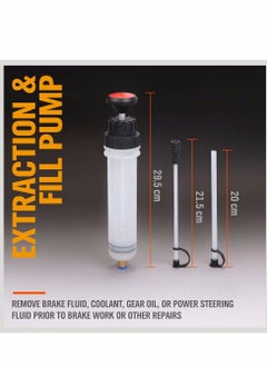 Y&D 200cc Fluid Extractor, Automotive Extractor Pump, Oil Extractor/Oil Syringe, Manual Fuel Suction & Filler, Change Evacuator (7 Oz./0.21 Qt.)  - Image 4