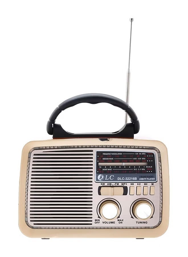 DLC Bluetooth Portable Radio 32216B Brown/Gold/Black - Image 1