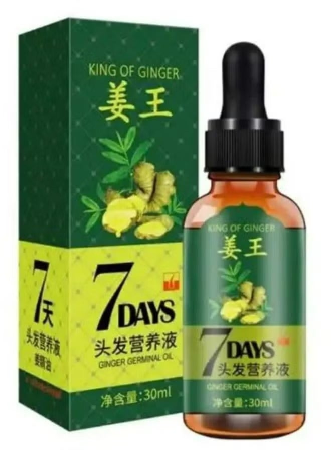 Hair Growth Oil Serum For Damaged Hair Treatment 7 Days Ginger 30ml