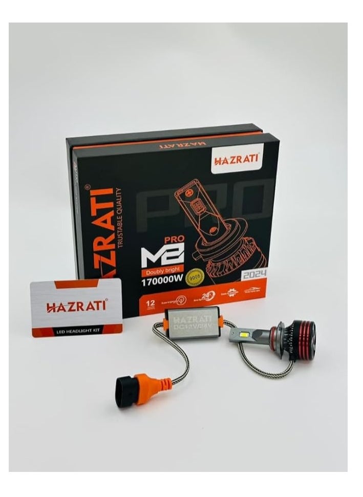 Generic Hazrati 170000W LED Headlight Kit, 12V, Pro Series H4  - Image 1