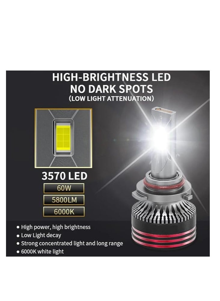 Generic Hazrati 170000W LED Headlight Kit, 12V, Pro Series H4  - Image 3