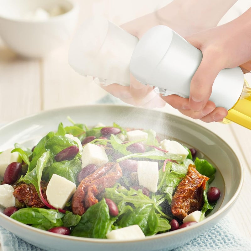 XIBO 220 ml Oil Sprayer for Kitchen Cooking Oil Dispenser Bottle Spray Mist Olive Oil Mister Refillable Used for Making Salad Baking Frying BBQ Spraying Vinegar Lime Juice Clear Black - Image 5