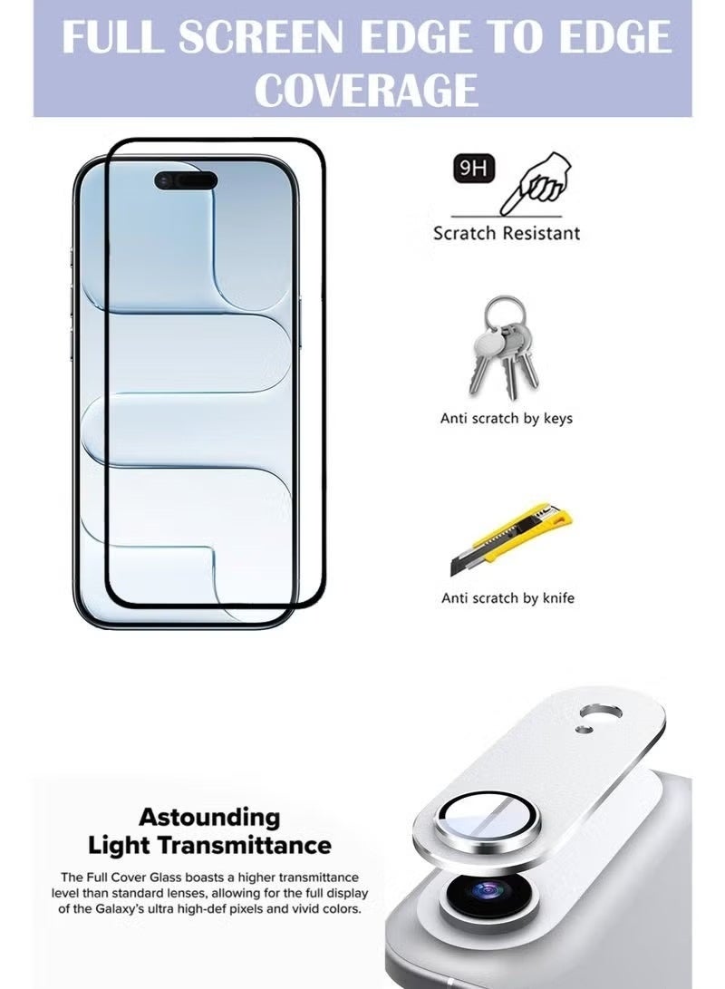 ELTRAZONE iPhone 17 Air Screen & Camera Protector – Tempered Glass 9H Ultra-Thin, Scratch-Resistant, Shatterproof, Bubble-Free, Edge-to-Edge Coverage, High Transparency, Quick & Easy Install - Image 3