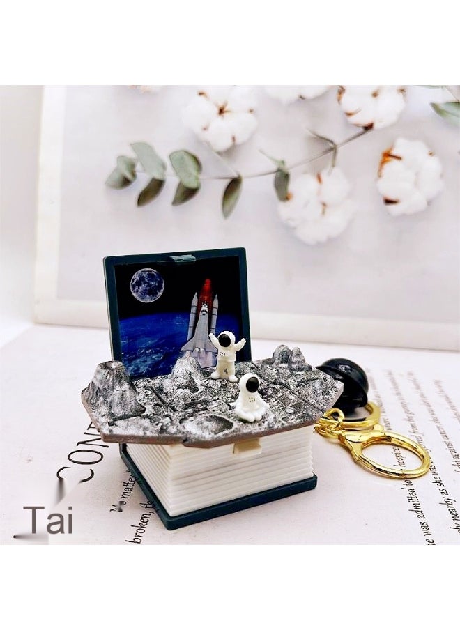 NIBEMINENT Pop Up 3D Mini Dinosaurs Keychain Toys, Anxiety Stress Relief Dino Hand Toys, Sensory Toys, Birthday Gifts Goody Bag Filler, Purse and Backpack Keychain Fidget Toys for for Kids 