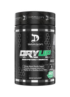 Dryup, High Potency Diuretic & Thermogenic Matrix, Flexible Use, Stim-Free Supplement, Perfect 80 Capsules