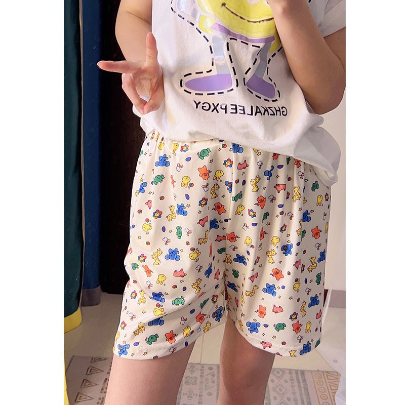 Walking Pants! New Cartoon Pajama Pants Women'S Summer Loose Home Casual Shorts Summer Wearable Pants - Image 2