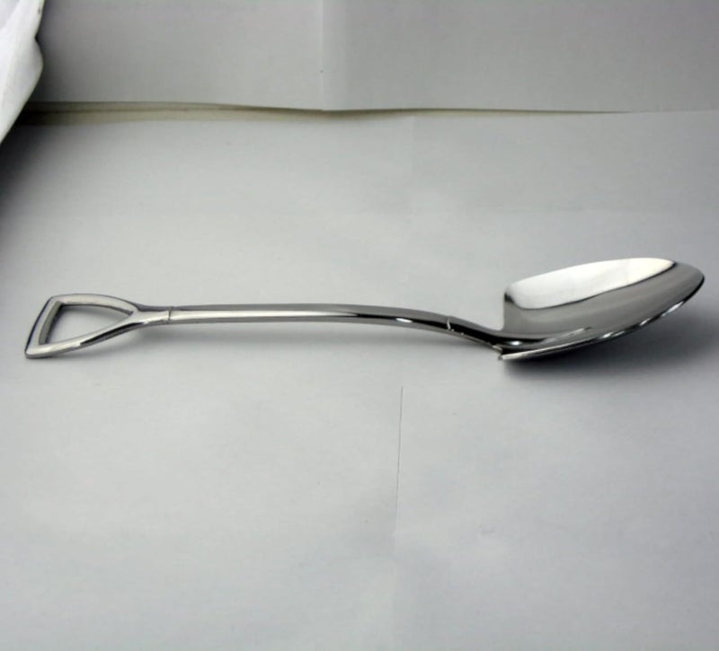 SMART KITCHEN TOOL: one stainless shovel spoon for all tasks | for banquets and everyday use | Easy to clean and hang storage (Focus on intelligence, tool savings and storage idea)
