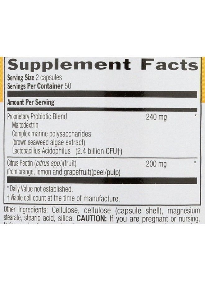 Country Life - Dairy Free Acidophilus With Pectin 2.4 Billion Cfus 100 Vegan Capsules Certified Gluten Free Certified Vegan - Image 1