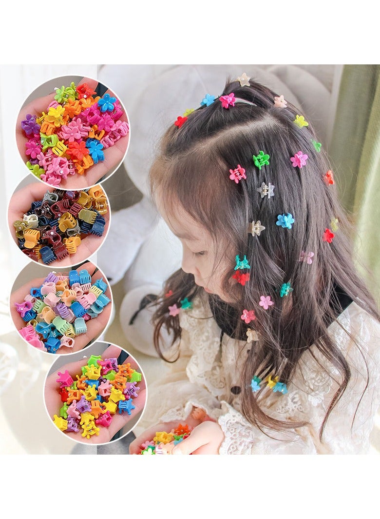 SHIXIN 100 pieces of hairpins enough for a year, candy-colored mini hairpins, side bun hairpin fragments, hairpin accessories, small grabbing clips, mini fragments of hairpins, forehead bangs, side clips, fragments of hair accessories - Image 1