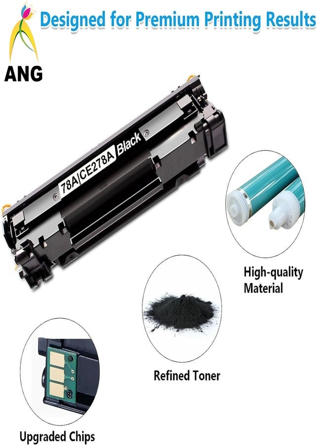 ANG Compatible Toner Cartridge Replacement for HP 78A CE278A | Black Laser Printer Toner for HP LaserJet P1560 P1566 P1606 P1606dn M1536dnf MFP Printer | Approx 2100 Page Yield Each (Pack of 2) - Image 4