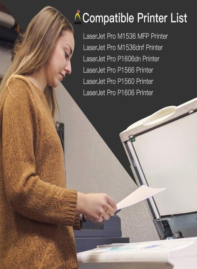 ANG Compatible Toner Cartridge Replacement for HP 78A CE278A | Black Laser Printer Toner for HP LaserJet P1560 P1566 P1606 P1606dn M1536dnf MFP Printer | Approx 2100 Page Yield Each (Pack of 2) - Image 2