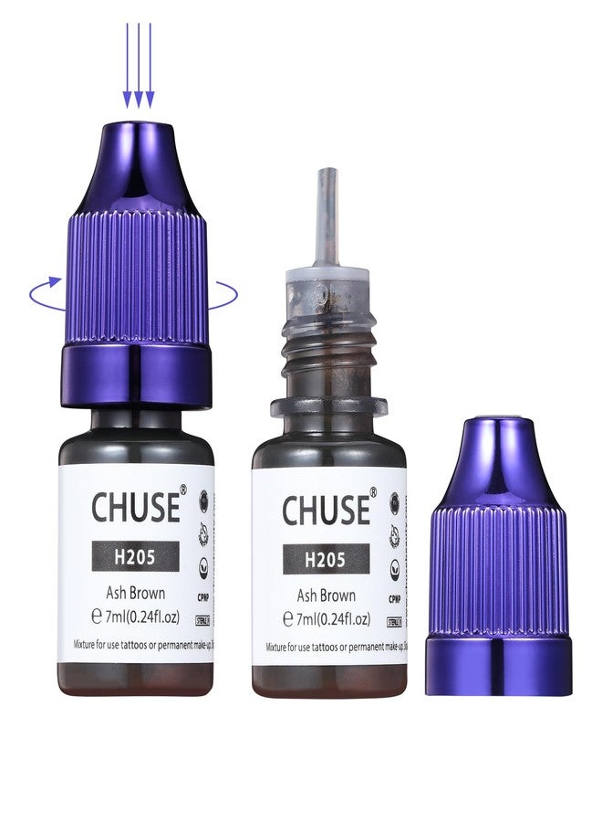 CHUSE PMU Hybrid Liquid Eyebrow Pigments 0.24oz/7ml (H205 Ash Brown) - Image 2