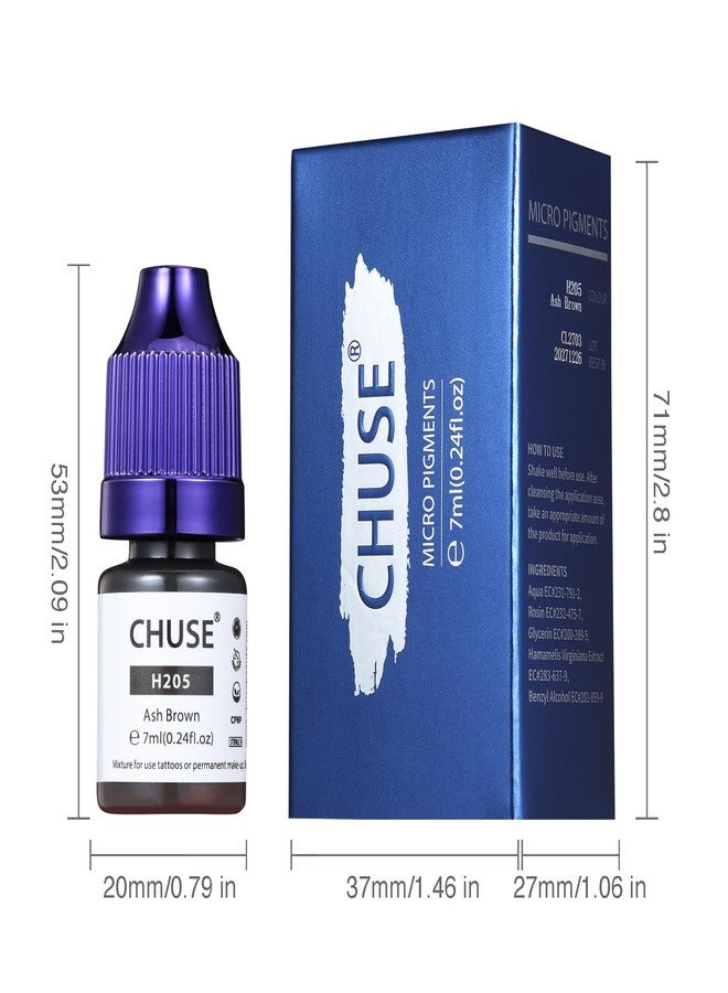 CHUSE PMU Hybrid Liquid Eyebrow Pigments 0.24oz/7ml (H205 Ash Brown) - Image 3