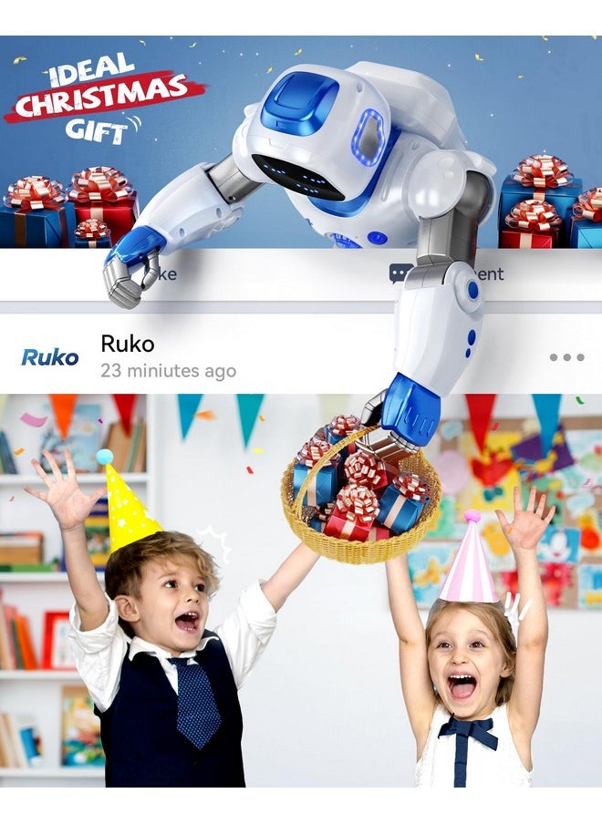 RUKO Ruko 1088 Smart Robots for Kids, Large Programmable Interactive RC Robot with Voice Control, APP Control, Present for 4 5 6 7 8 9 Years Old Kids Boys and Girls  - Image 3