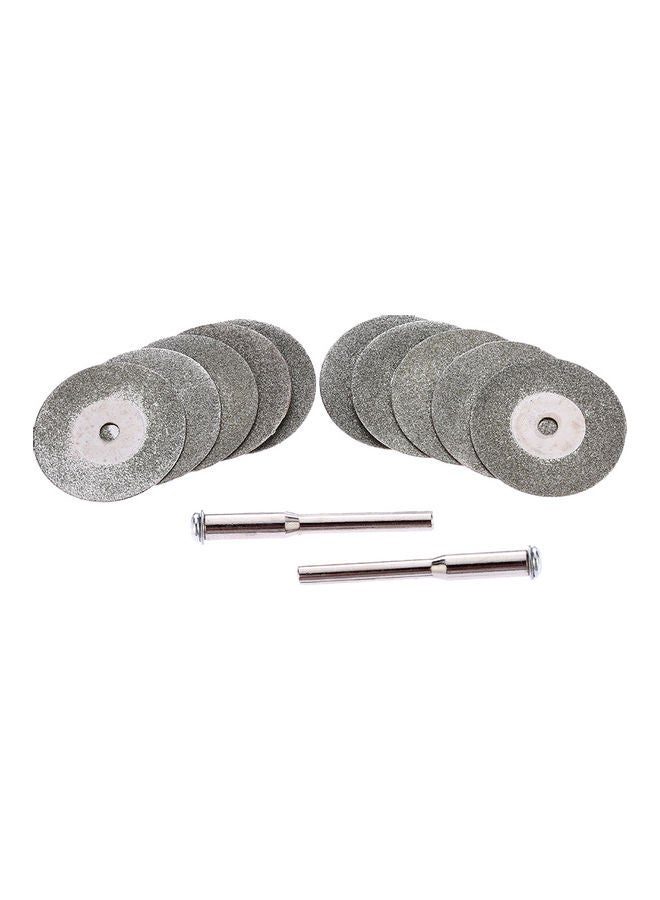 10 Piece Diamond Coated Grinding Disc multicolour 11x0.5x9.5cm  - Image 1