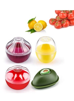 4 PCS Fruit Vegetable Shaped Savers Avocado Onion Tomato And Lemon