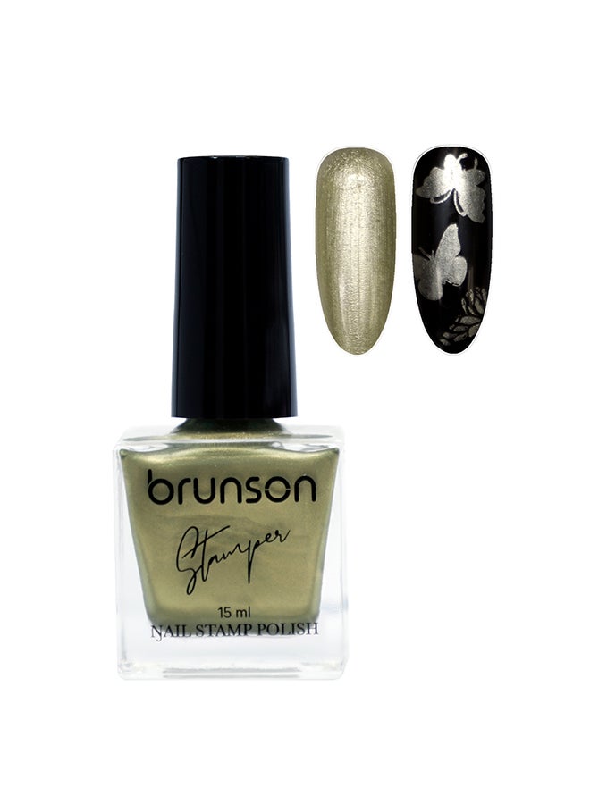 brunson Nail polish for stamping nail art Stamping Gel Polish UV Gel For Nail Stamping Plate Nail Art Stamping Polish Fingernail Manicure Print
 BNSTP046