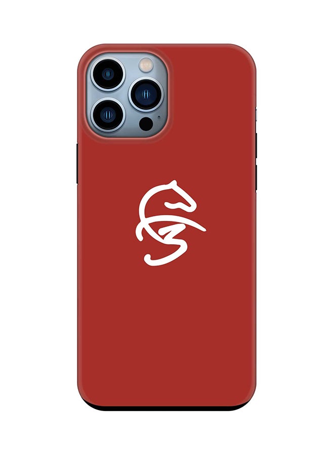 Stylizedd جراب Tough Pro لهاتف iPhone 15 Pro Max مصنوع من البولي كربونات TPU ثنائي الطبقات مع لمسة نهائية غير لامعة - Faz3 Icon Red - Image 1