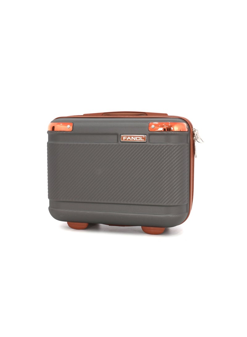 Fancl Hardshell Luggage Double Spinner Trolley Bag 4 Pieces Set,Grey (BC-14",S-20",M-24",L-28")  - Image 3