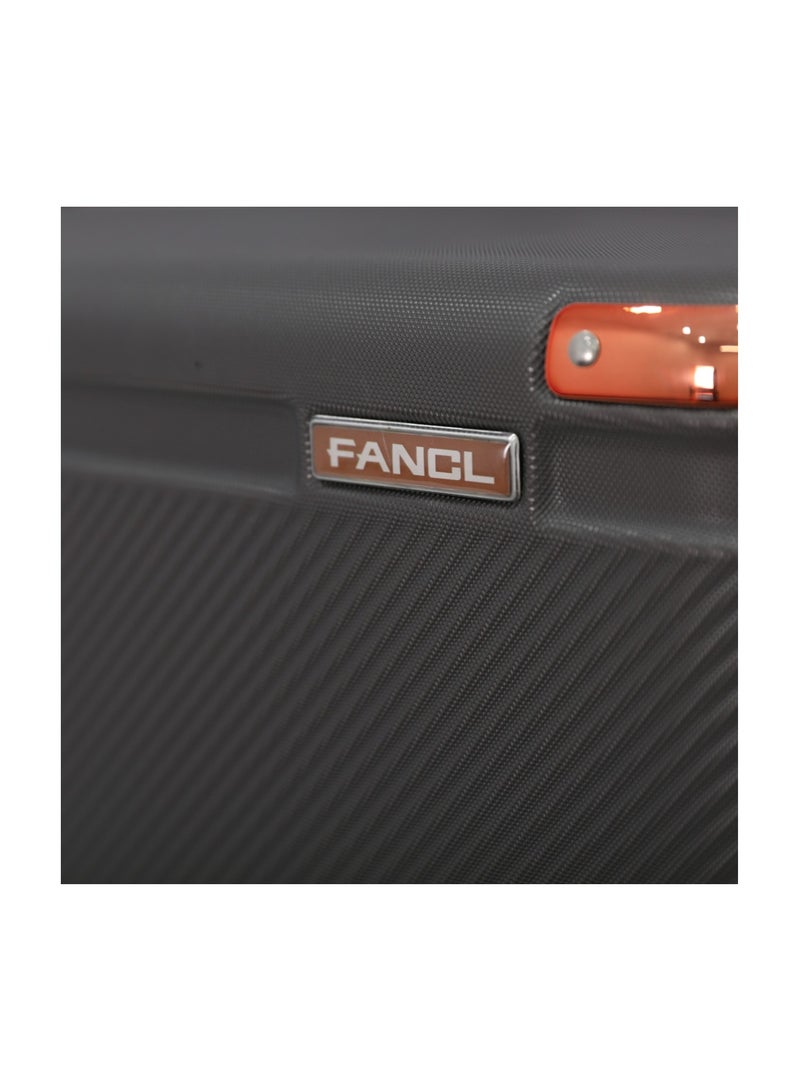 Fancl Hardshell Luggage Double Spinner Trolley Bag 4 Pieces Set,Grey (BC-14",S-20",M-24",L-28")  - Image 4