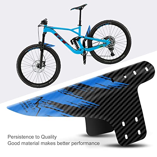 NICEDACK Bike Fender, 2PCS Adjustable MTB Mud Guard, Front and Rear Compatible Mudguards, Easy to Install, Fits 26", 27.5", 29" Fat Tire Bikes and All Disc Brake Bicycles (Blue) - Image 5