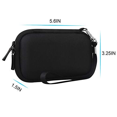 Lacdo Hard Carrying Case for WD My Passport SSD External Portable Drive 500GB 1TB 2TB 4TB External Solid State Drive EVA Shockproof Water Repellent Protective Storage Travel Bag, Black - Image 5