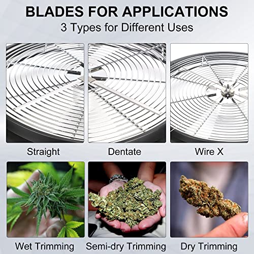 MELONFARM 13 in Bud Leaf Bowl Trimmer, Bowl Trimmer with Switchable Stainless Steel Blades & Clear Visibility Dome, Hand Twist Spin Cutting Bud Trimmer for Buds, Flowers, Hydroponics Plants - Image 4