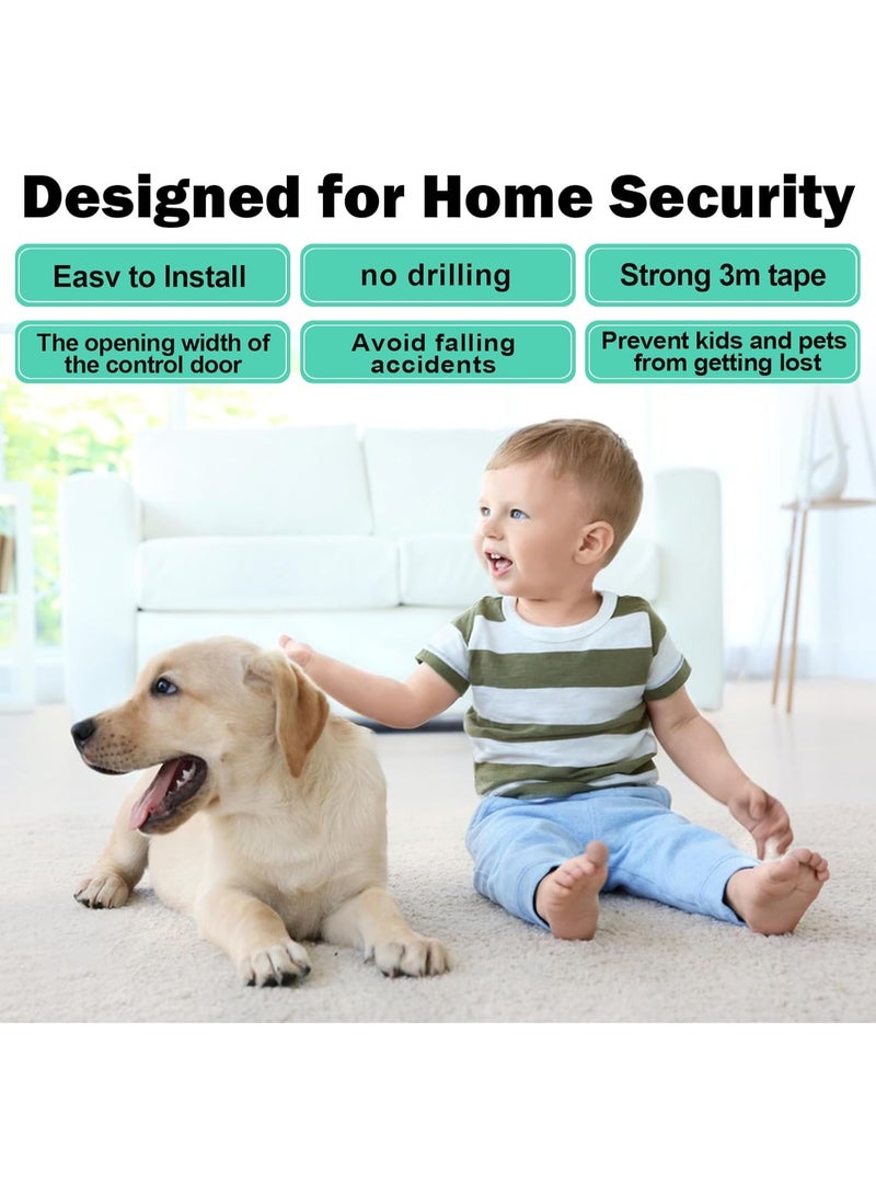 Sliding Door Lock, 2 Pack Child Safety Sliding Glass Door Lock for Sliding Glass Doors, Sliding Windows, Sliding Closet, etc. Easy to Installation Provides More Security for Your Baby and Pets - Image 5