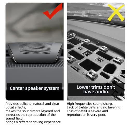 WDiYA Universal Car Center Channel Speaker - High Performance Surround Sound System, Surface Mount Mid-Dash Audio for All Vehicles, Easy No-Cut Installation, Sleek Design (Fits Trucks/SUVs/Sedans) - Image 2